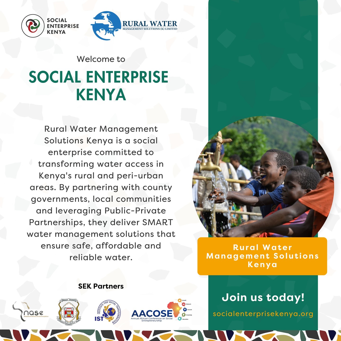 Rural Water Management Solutions Kenya to (Social Enterprise Kenya)